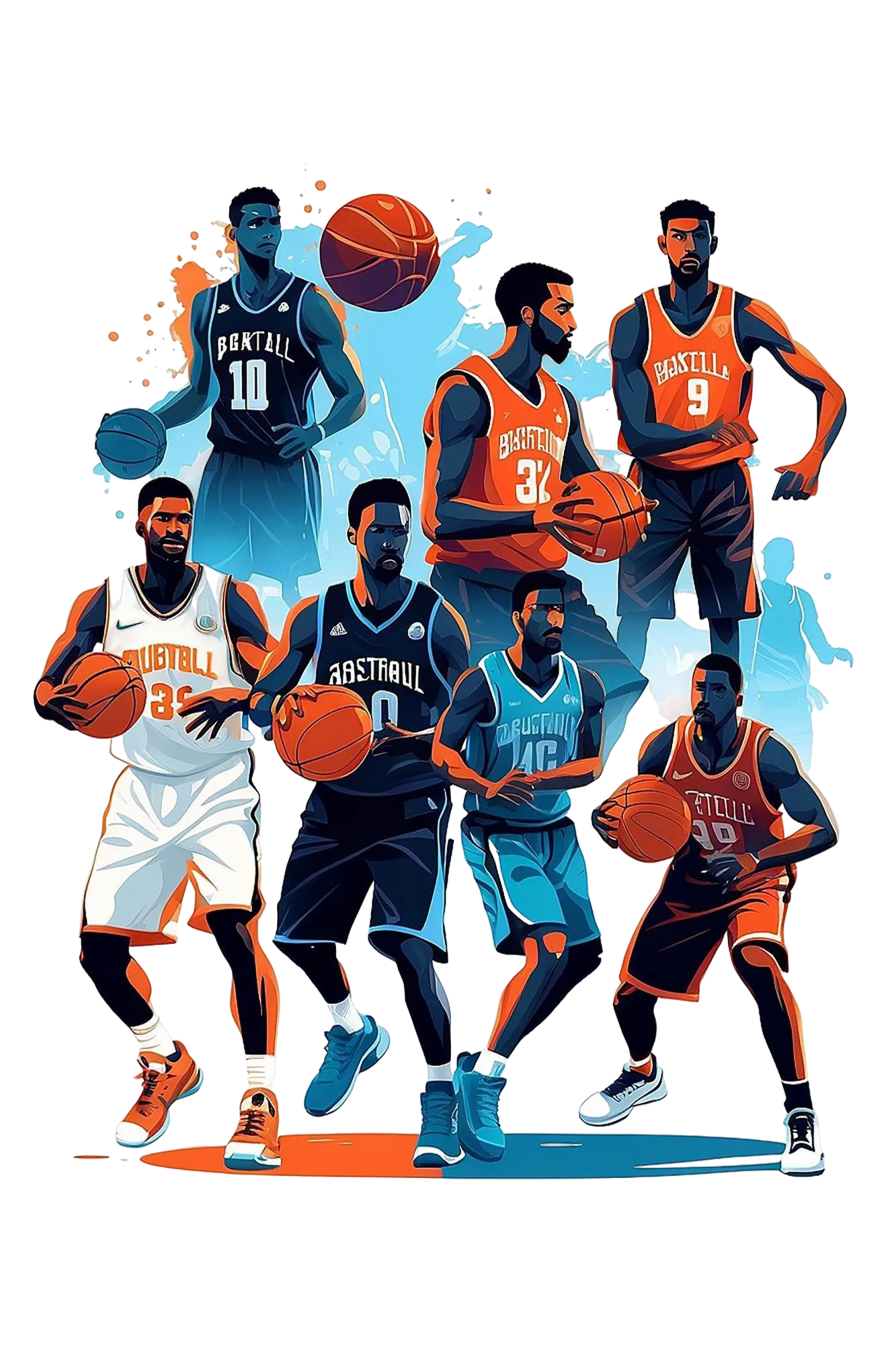 Basketball club fintech solutions illustration