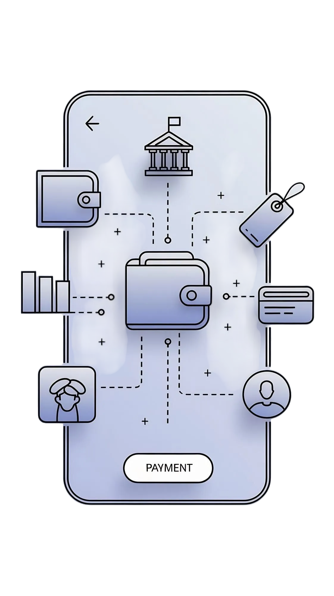 Stadium payment illustration